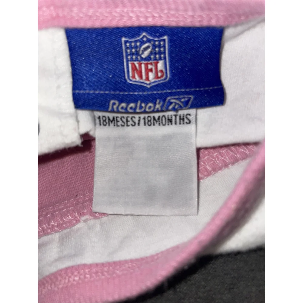 New England Patriots NFL Reebok Infant Pink Cheerleader Creeper 18 months